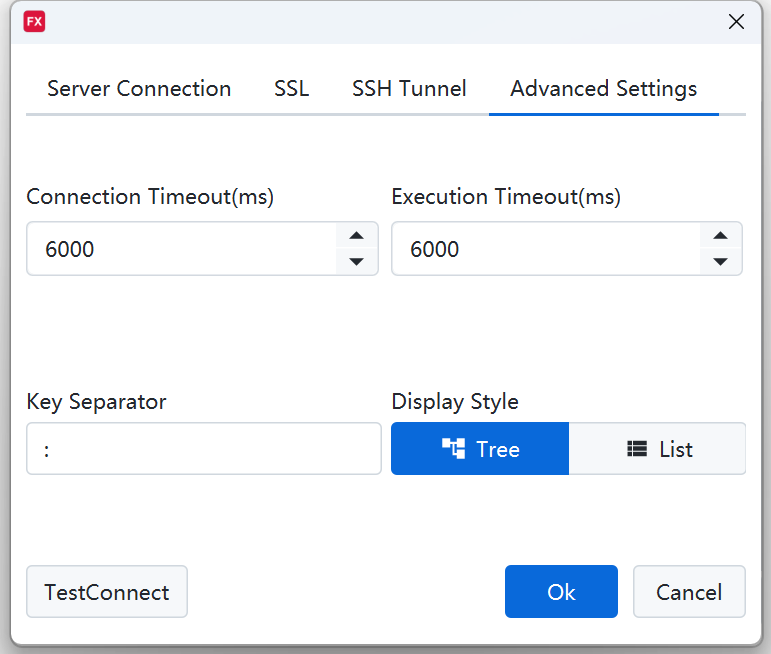 Advanced Options Configuration